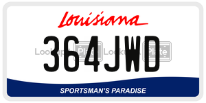 364JWD  license plate in LA