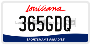 365GDQ  license plate in LA