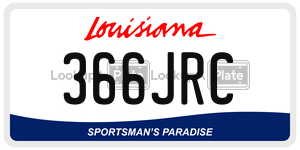 366JRC  license plate in LA