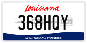 368HQY  license plate in LA