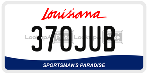 370JUB  license plate in LA