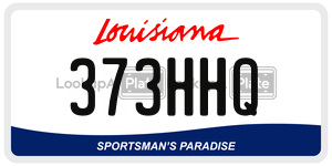 373HHQ  license plate in LA