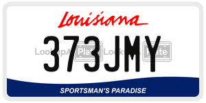 373JMY  license plate in LA