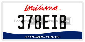 378EIB  license plate in LA