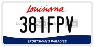 381FPV  license plate in LA