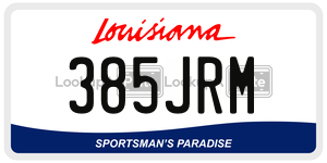 385JRM  license plate in LA