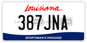 387JNA  license plate in LA