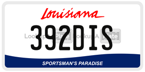 392DIS  license plate in LA