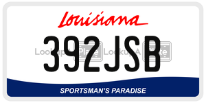 392JSB  license plate in LA