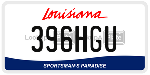 396HGU  license plate in LA