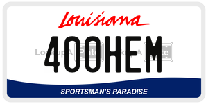 400HEM  license plate in LA