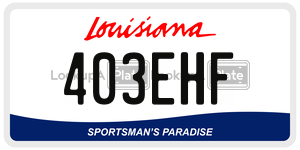 403EHF  license plate in LA