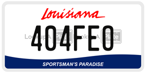 404FEO  license plate in LA