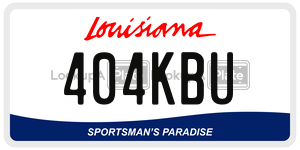 404KBU  license plate in LA