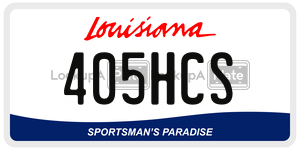 405HCS  license plate in LA
