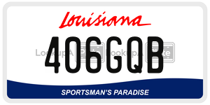 406GQB  license plate in LA