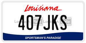 407JKS  license plate in LA