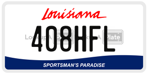 408HFL  license plate in LA