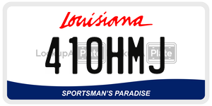 410HMJ  license plate in LA