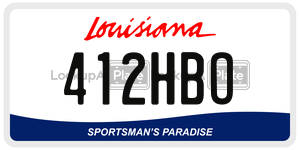 412HBO  license plate in LA