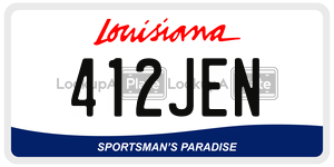 412JEN  license plate in LA