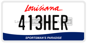 413HER  license plate in LA
