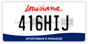 416HIJ  license plate in LA