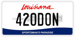 420DON  license plate in LA