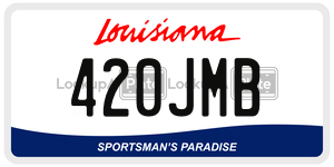 420JMB  license plate in LA