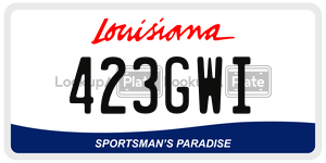 423GWI  license plate in LA