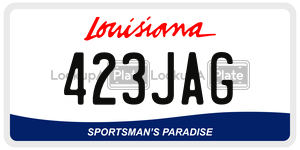 423JAG  license plate in LA