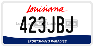 423JBJ  license plate in LA