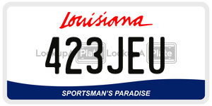 423JEU  license plate in LA