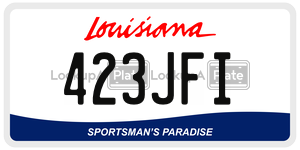 423JFI  license plate in LA