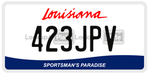 423JPV  license plate in LA