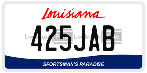425JAB  license plate in LA