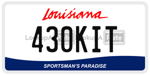 430KIT  license plate in LA