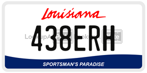 438ERH  license plate in LA