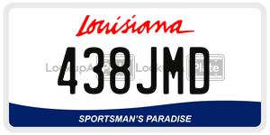 438JMD  license plate in LA