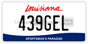 439GEL license plate in Louisiana