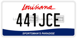 441JCE  license plate in LA