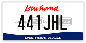 441JHL  license plate in LA