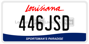 446JSD  license plate in LA