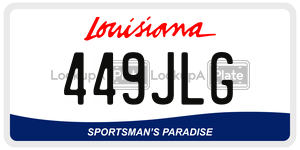 449JLG  license plate in LA