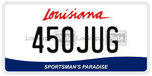 450JUG  license plate in LA