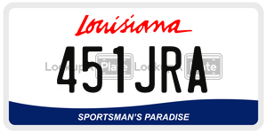 451JRA  license plate in LA