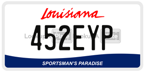 452EYP  license plate in LA