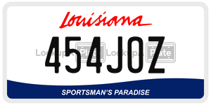 454JOZ  license plate in LA