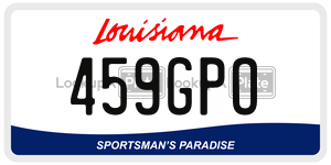 459GPO  license plate in LA