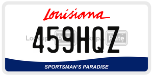 459HQZ  license plate in LA